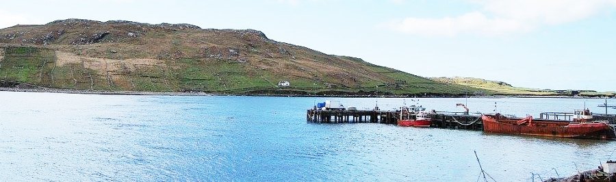 fishing at cloughmore pier Achill Island